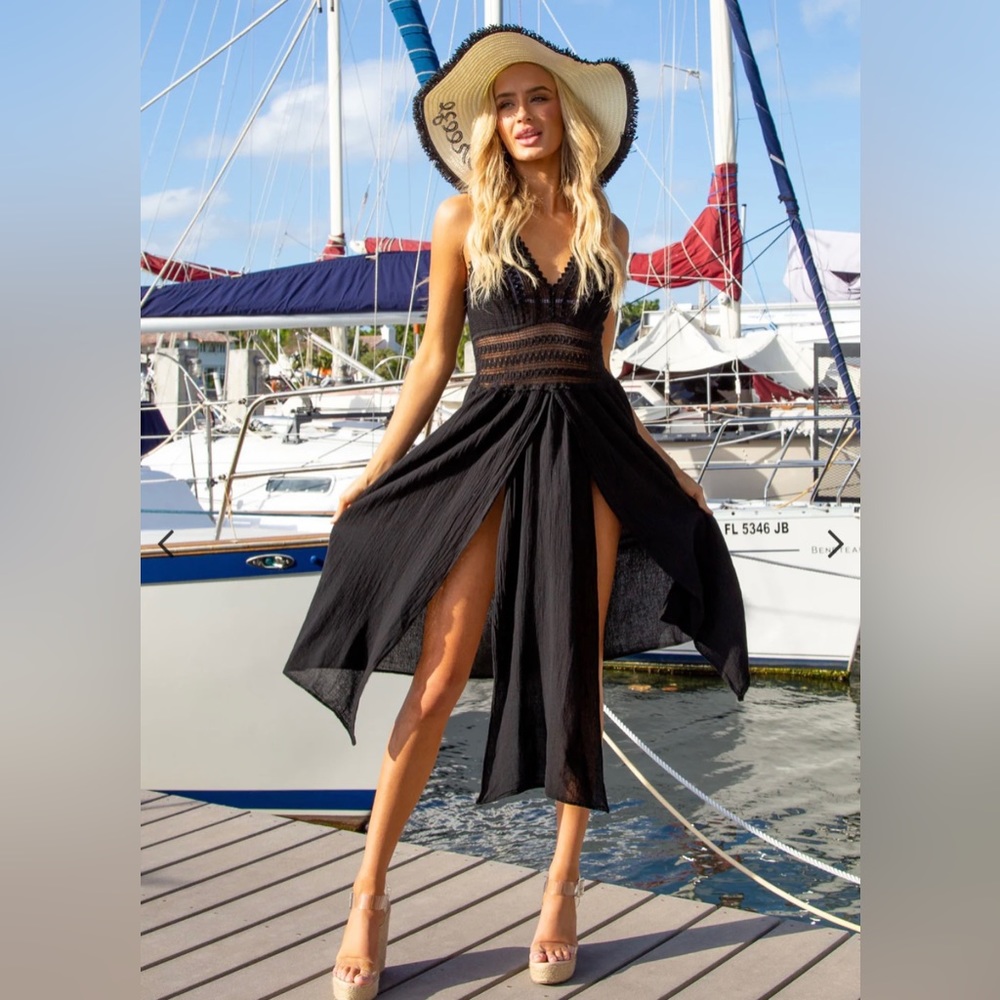 SeaSpice ‘Arabella' Panel High Split Dress